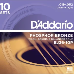 D'Addario EXP26 Coated Phosphor Bronze Acoustic Guitar Strings
