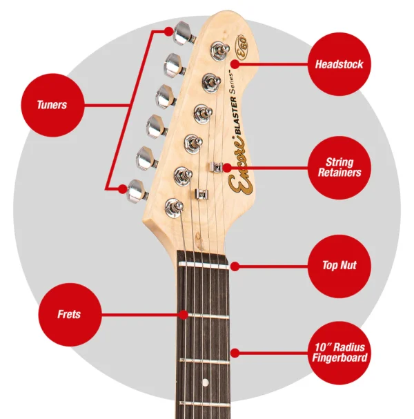 Encore Blaster E60 Electric Guitar ~ Sunburst - Image 5
