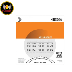 D'Addario Bronze Acoustic Guitar Strings_(.010-.050_Extra Light Gauge)_Stainless Steel Material