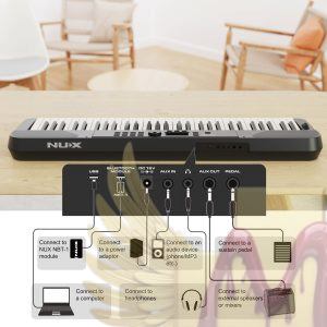 NUX NEK-100 61-Keys Portable Digital Piano